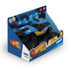 Caminhão Monstro Thunder Hot Wheels Luz e Som 1:24 Multikids - BR2528