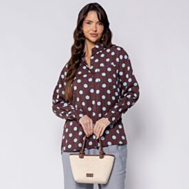 Camisa Feminina Alongada Listrada Boby Blues