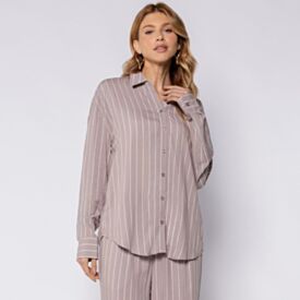 Camisa Feminina Listrada Patricia Foster