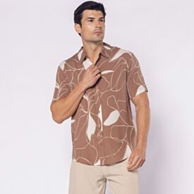 Camisa Masculina De Botão Em Viscose Thing