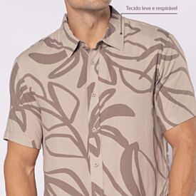 Camisa Masculina De Botão Em Viscose Thing