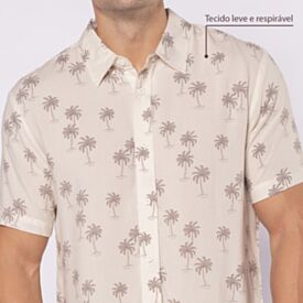 Camisa Masculina De Botão Em Viscose Thing