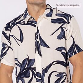 Camisa Masculina De Botão Em Viscose Thing
