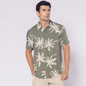 Camisa Masculina De Botão Em Viscose Thing