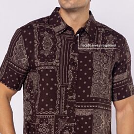 Camisa Masculina De Botão Em Viscose Thing