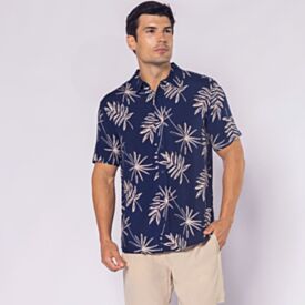Camisa Masculina De Bot&atilde;o Em Viscose Thing