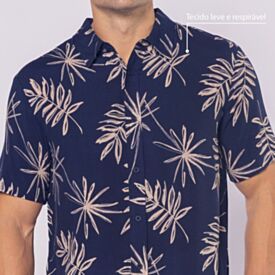 Camisa Masculina De Bot&atilde;o Em Viscose Thing