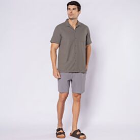 Camisa Masculina De Botão Thing Manjericao