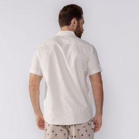 Camisa Masculina De Tricoline Marc Alain Linho