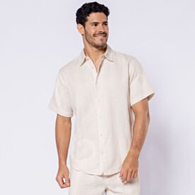 Camisa Masculina Em Algodão Texturizado Thing