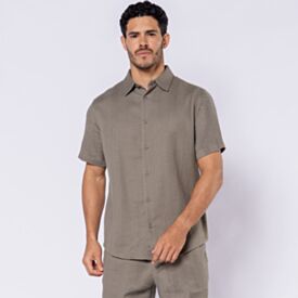 Camisa Masculina Em Algodão Texturizado Thing