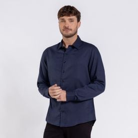 Camisa Social Masculina De Tricoline Marc Alain