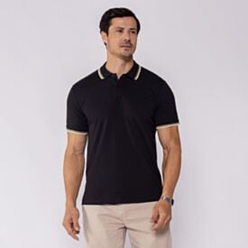 Camisa Polo Masculina De Algodão Marc Alain