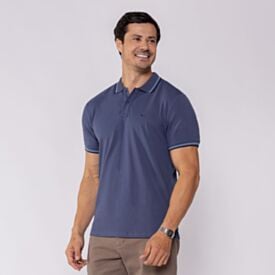 Camisa Polo Masculina De Algodão Marc Alain