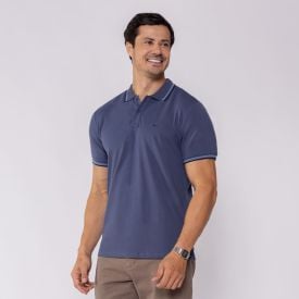 Camisa Polo Masculina De Algodão Marc Alain
