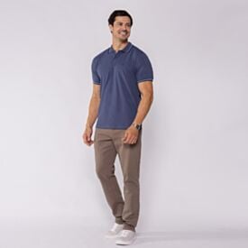 Camisa Polo Masculina De Algodão Marc Alain