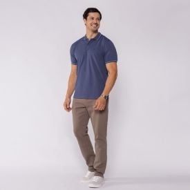 Camisa Polo Masculina De Algodão Marc Alain