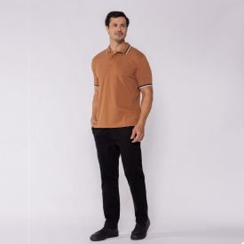 Camisa Polo Masculina De Algodão Marc Alain