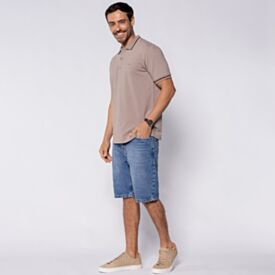 Camisa Polo Masculina De Algodão Marc Alain