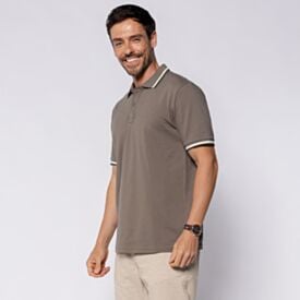 Camisa Polo Masculina De Algodão Marc Alain