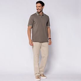 Camisa Polo Masculina De Algodão Marc Alain