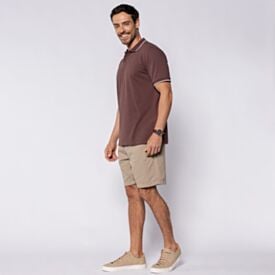 Camisa Polo Masculina De Algodão Marc Alain