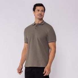 Camisa Polo Masculina Texturizada Marc Alain