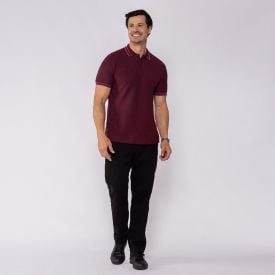 Camisa Polo Masculina Texturizada Marc Alain