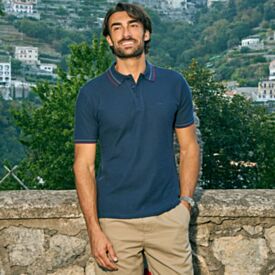 Camisa Polo Masculina Texturizada Marc Alain