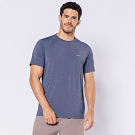 Camiseta Esportiva Masculina Dry Melange Scream Azul Marinho