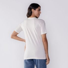 Camiseta Feminina De Algod&atilde;o Boby Blues Off White