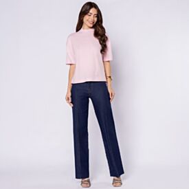 Camiseta Feminina Em Algodão Boby Blues Rosa