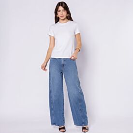 Camiseta Feminina Em Algodão Patricia Foster Branco