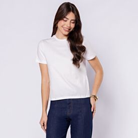 Camiseta Feminina Em Malha Pima Patricia Foster