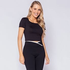Camiseta Fitness Feminina Scream Preto 19-3911