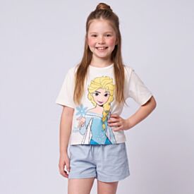 Camiseta Infantil Menina 4 a 10 anos Elsa Frozen Disney