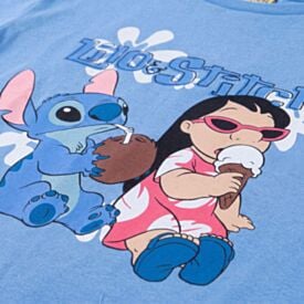 Camiseta Infantil Menina 4 a 10 Anos Lilo e Stitch Disney