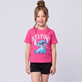 Camiseta Infantil Menina 4 a 10 Anos Stitch Disney