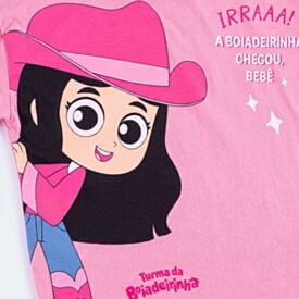 Camiseta Infantil Menina Boiadeirinha 2 a 8 Anos Rosa Bailarina