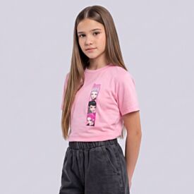 Camiseta Infantil Menina Guerreiras Do K-Pop 6 a 14 Anos