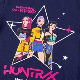 Camiseta Infantil Menina Guerreiras Do K-Pop 6 a 14 Anos
