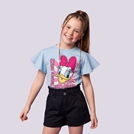 Camiseta Infantil Menina Margarida 4 a 10 Anos Disney Azul 0855