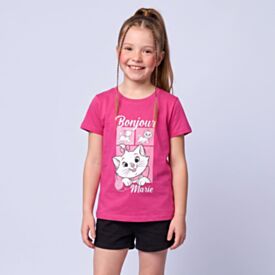 Camiseta Infantil Menina Marie 4 a 10 Anos Disney