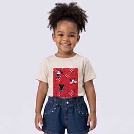 Camiseta Infantil Menina Minnie Mouse 1 a 3 anos Disney