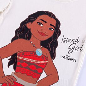 Camiseta Infantil Menina Moana 4 a 10 Anos Disney