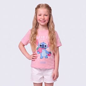 Camiseta Infantil Menina Stitch 4 a 10 Anos Disney