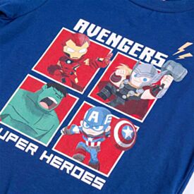 Camiseta Infantil Menino 1 a 3 Anos Avengers  Azul Milano