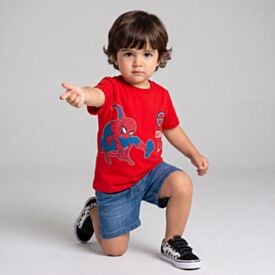Camiseta Infantil Menino 1 a 3 Anos Homem-Aranha