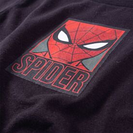 Camiseta Infantil Menino 4 a 10 Anos Homem-Aranha Preto