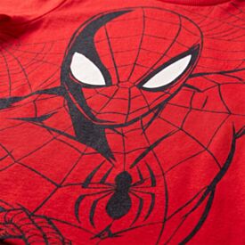 Camiseta Infantil Menino 4 a 10 Anos Homem-Aranha Vermelho Ruby